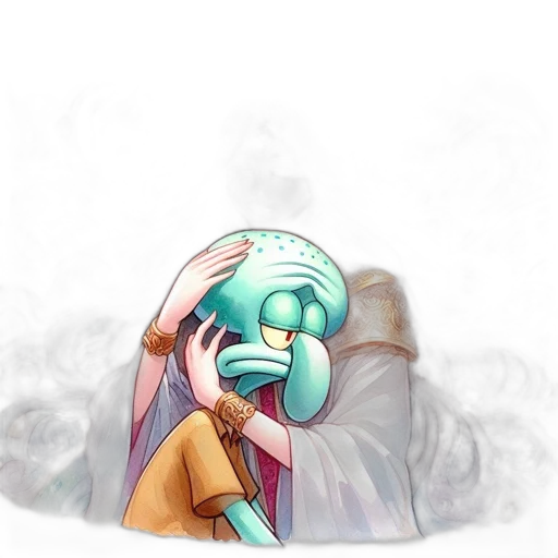mask, face, creature, staff transparent PNG cut-out