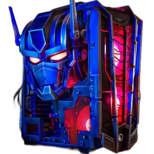 robot, mask, cyberpunk, concept art transparent PNG cut-out