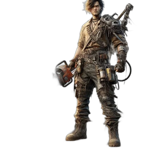 weapon, staff, concept art, 3d render transparent PNG cut-out