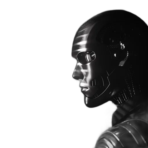 robot, face, mask, creature transparent PNG cut-out