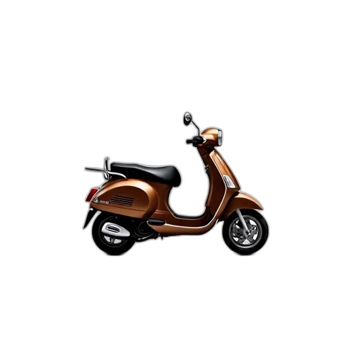 3d render, brown, suzuki, scooter transparent PNG cut-out