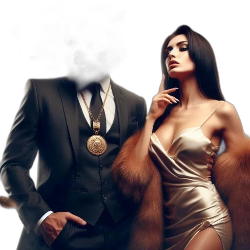 dress, jewelry, mask, jacket transparent PNG cut-out