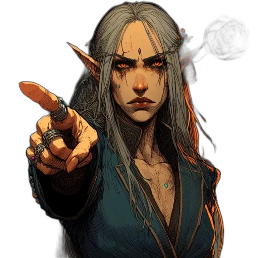staff, dragon, face, fantasy art transparent PNG cut-out