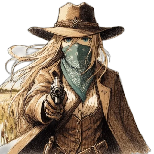 mask, weapon, hat, jacket transparent PNG cut-out