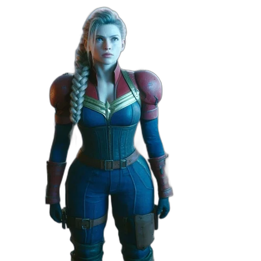 jacket, robot, weapon, staff transparent PNG cut-out