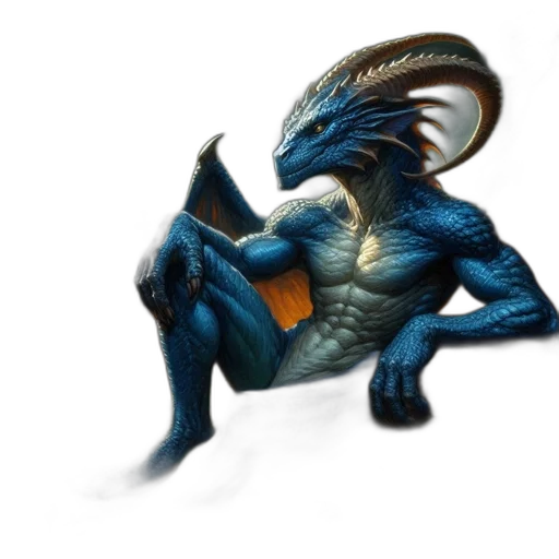dragon, creature, animal, staff transparent PNG cut-out