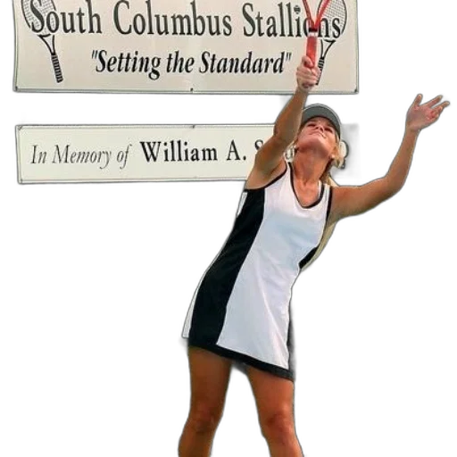 female, tennis, player, serves transparent PNG cut-out