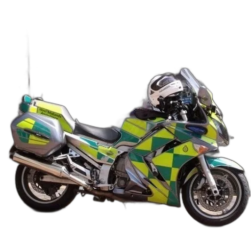 green, yellow, motorcycle, helmet transparent PNG cut-out