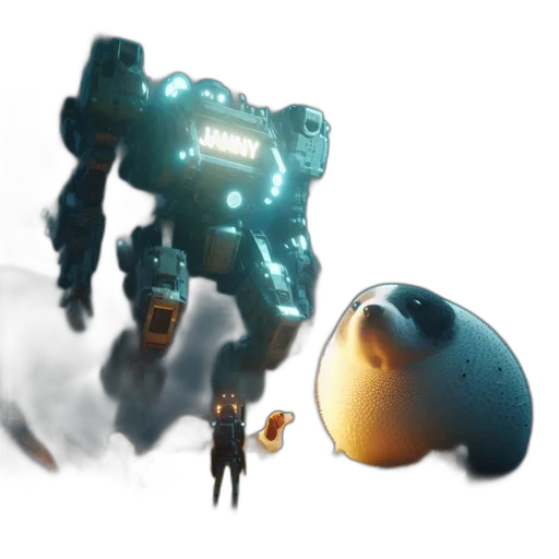 robot, weapon, creature, concept art transparent PNG cut-out