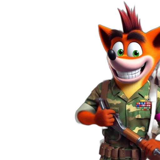 animal, staff, weapon, 3d render transparent PNG cut-out
