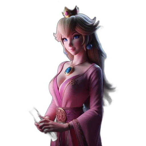 dress, crown, staff, face transparent PNG cut-out