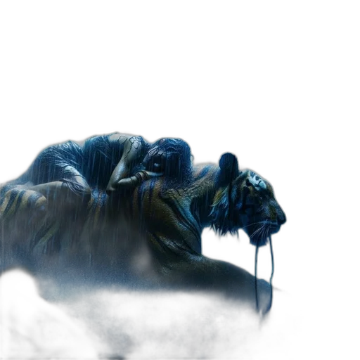 creature, dragon, animal, hair transparent PNG cut-out