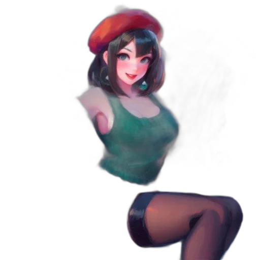 hat, staff, dress, robot transparent PNG cut-out
