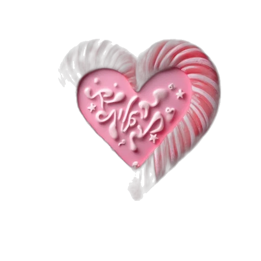 jewelry, food, 3d render, vaporwave transparent PNG cut-out