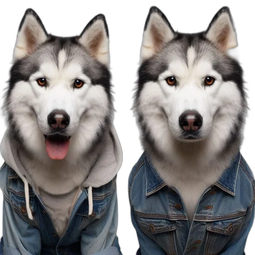 jacket, animal, photorealistic, 3d render transparent PNG cut-out
