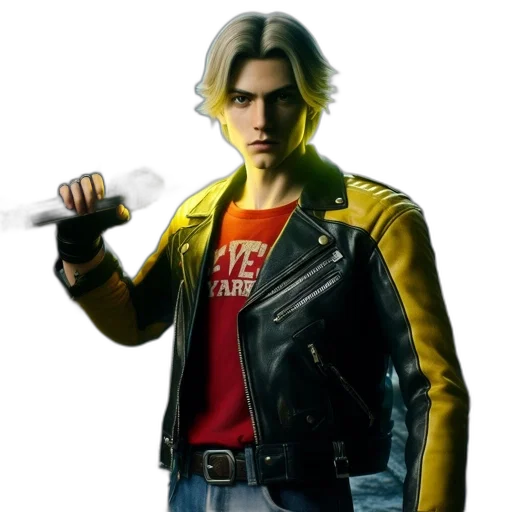 jacket, weapon, staff, concept art transparent PNG cut-out