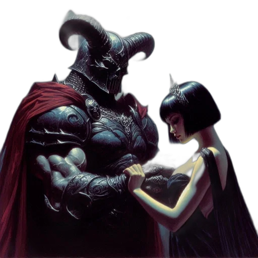comic book art, concept art, fantasy art, dominant transparent PNG cut-out