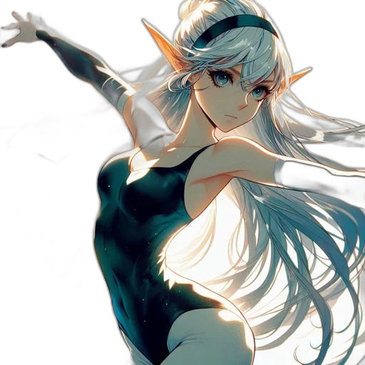 dress, dragon, sword, anime transparent PNG cut-out
