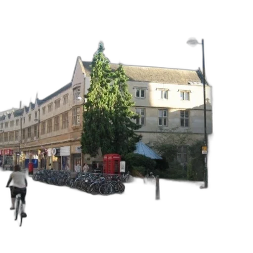 building, tree, photorealistic, 3d render transparent PNG cut-out