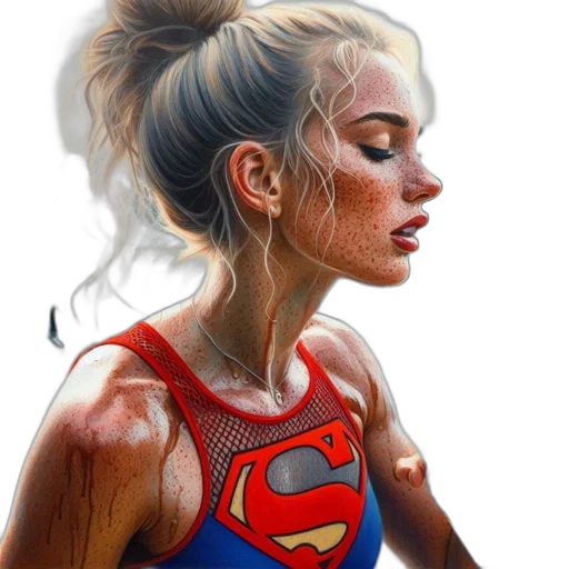 face, comic book art, photorealistic, fantasy art transparent PNG cut-out