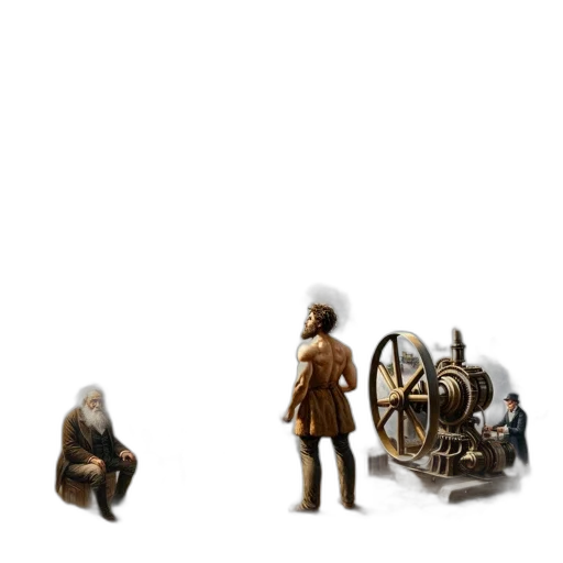 furniture, staff, weapon, robot transparent PNG cut-out