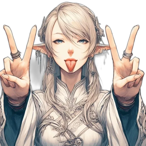 staff, face, pixel art, anime transparent PNG cut-out