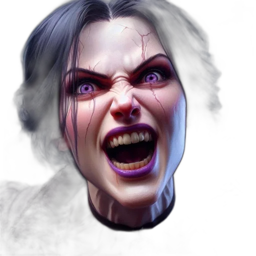 face, mask, creature, staff transparent PNG cut-out