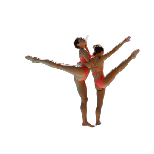 3d render, photorealistic, concept art, dancers transparent PNG cut-out