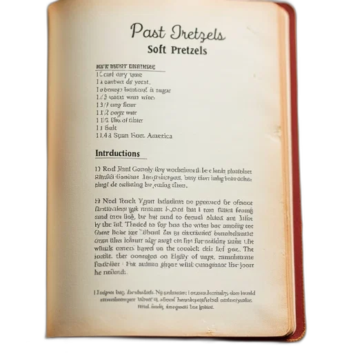 recipe, book, page, soft transparent PNG cut-out