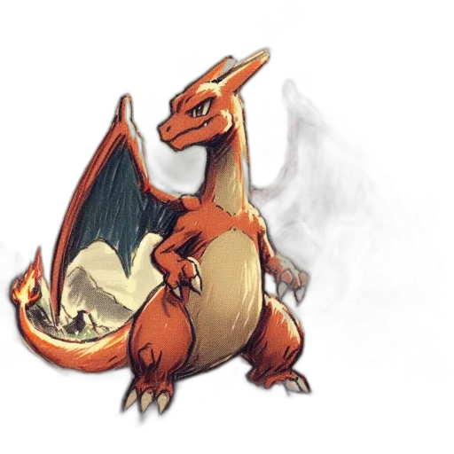 dragon, creature, animal, staff transparent PNG cut-out