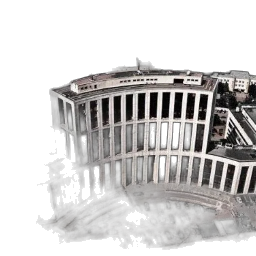 building, concept art, photorealistic, 3d render transparent PNG cut-out
