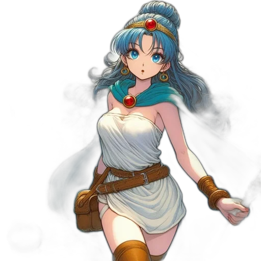 dress, staff, sword, weapon transparent PNG cut-out