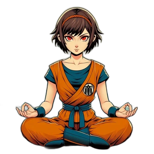 staff, anime, cartoon, pixel art transparent PNG cut-out