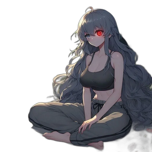 mask, creature, dress, hair transparent PNG cut-out