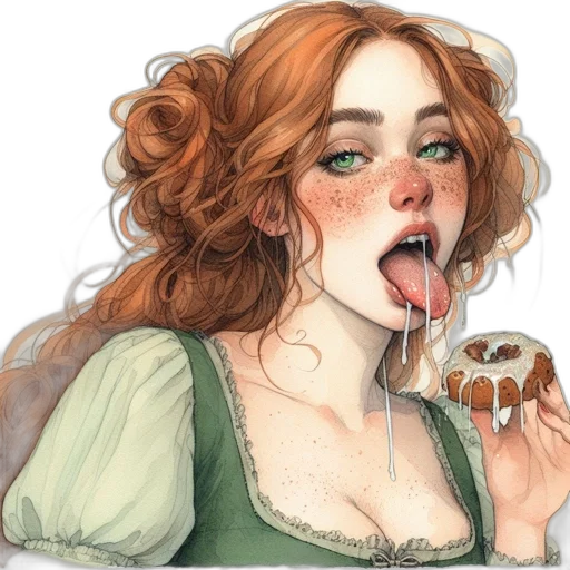 food, watercolor, fantasy art, photorealistic transparent PNG cut-out