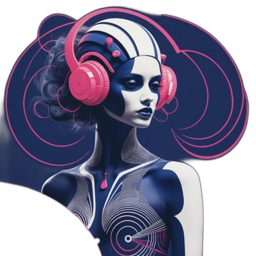 mask, concept art, cyberpunk, fantasy art transparent PNG cut-out