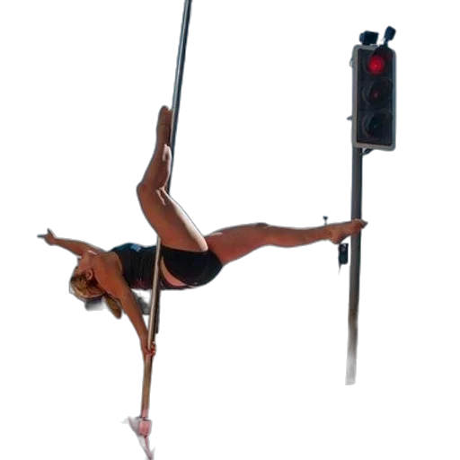 staff, woman, black, bikini transparent PNG cut-out
