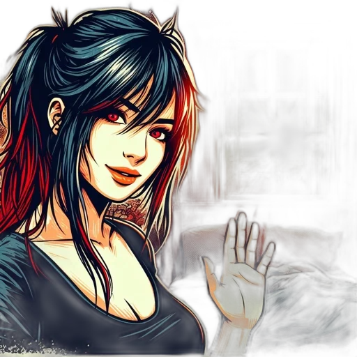 fantasy art, comic book art, anime, concept art transparent PNG cut-out