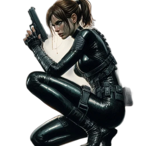 weapon, jacket, concept art, comic book art transparent PNG cut-out