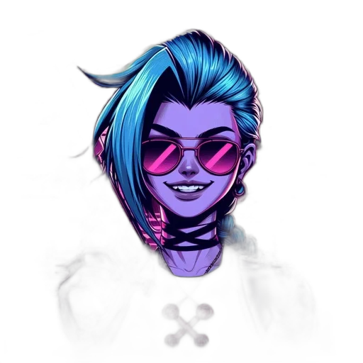 face, mask, staff, cyberpunk transparent PNG cut-out