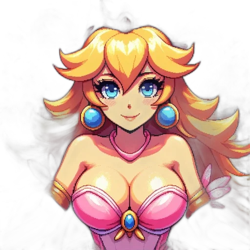 dress, crown, pixel art, concept art transparent PNG cut-out