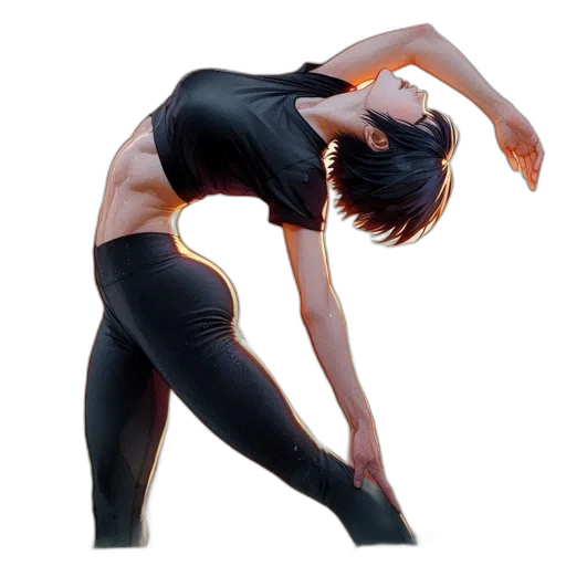 photorealistic, female, animated, character transparent PNG cut-out