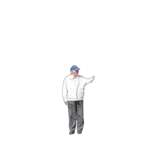 jacket, staff, hat, umbrella transparent PNG cut-out