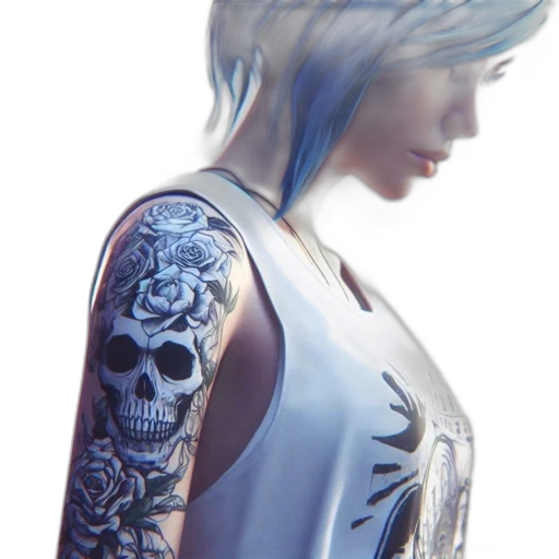 dress, robot, face, concept art transparent PNG cut-out
