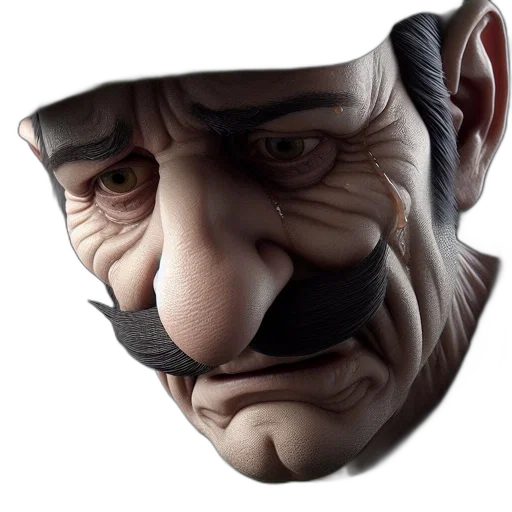face, mask, hat, staff transparent PNG cut-out