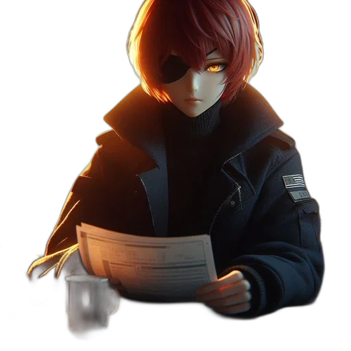 jacket, staff, robot, mask transparent PNG cut-out