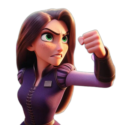 weapon, staff, 3d render, comic book art transparent PNG cut-out