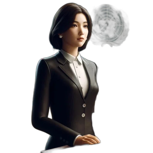 staff, dress, robot, face transparent PNG cut-out