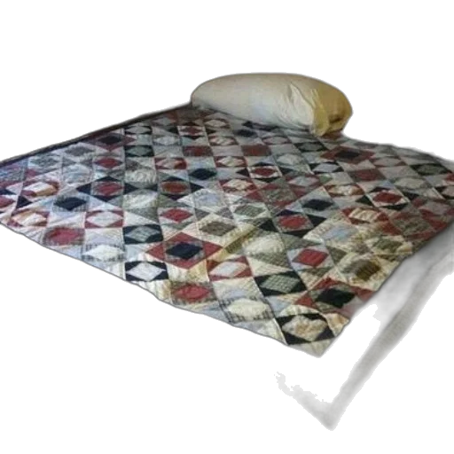 furniture, bed, colorful, quilt transparent PNG cut-out
