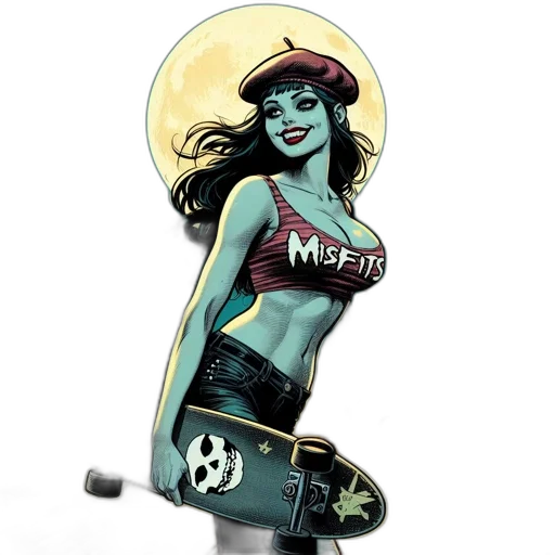 comic book art, concept art, cartoon, fantasy art transparent PNG cut-out